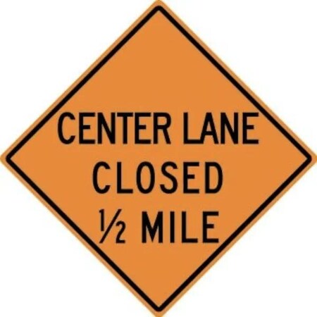Accuform RIGID CONSTRUCT ION SIGN CENTER LANE FRK411DP